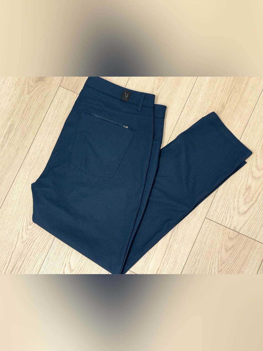 Vuori Meta Mens 38x30 Navy 5 Pocket Stretch Performance Slim Fit Twill Pant
